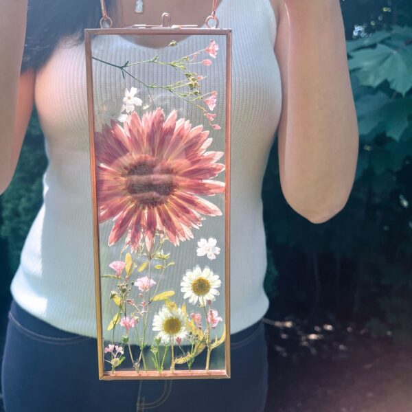 DIY pressed flower art frame kit: Make your own dried flower art in floating frame - Image 2