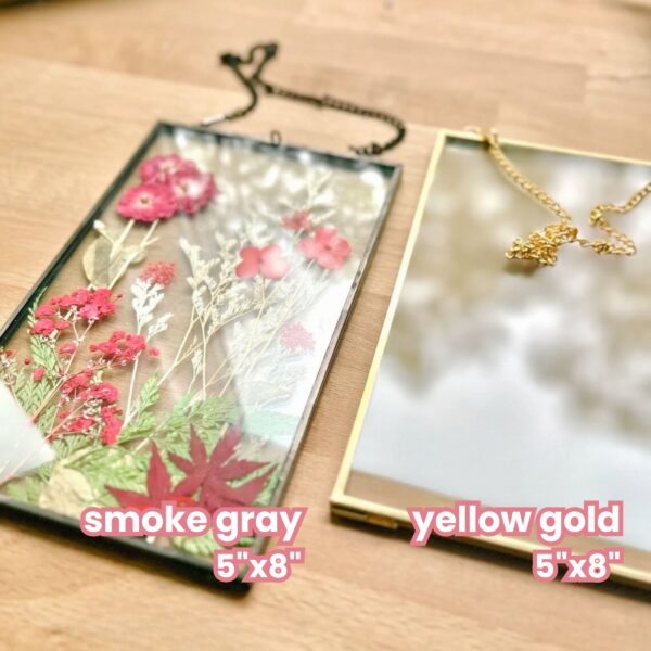 DIY pressed flower art frame kit: Make your own dried flower art in floating frame - Image 3